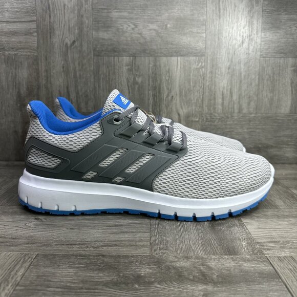 Adidas Ultimashow Men's size 12 Grey Blue Mesh Running Shoes IG6551 - Picture 1 of 8